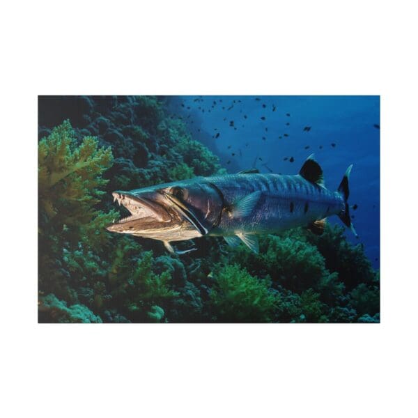 10221 - Barracuda Teeth - Canvas, Stretched Ready to Hang. - Image 2
