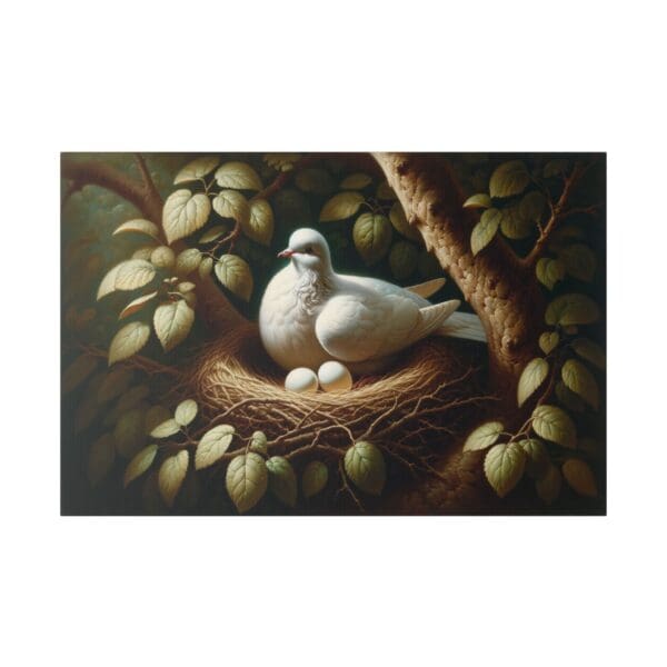 60707 - Dove On Nest - Canvas, Stretched Ready to Hang! - Image 2