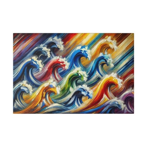 50964 - Colorful Waves - Canvas, Stretched Ready to Hang! - Image 4