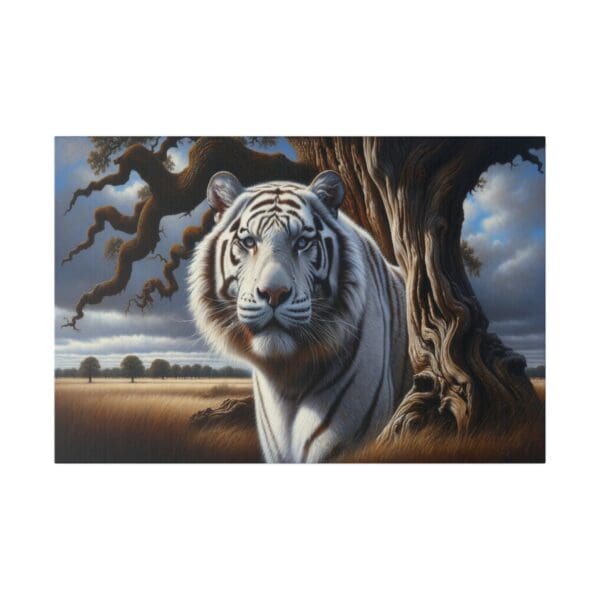 60109 - White Tiger Closeup - Canvas, Stretched Ready to Hang. - Image 5