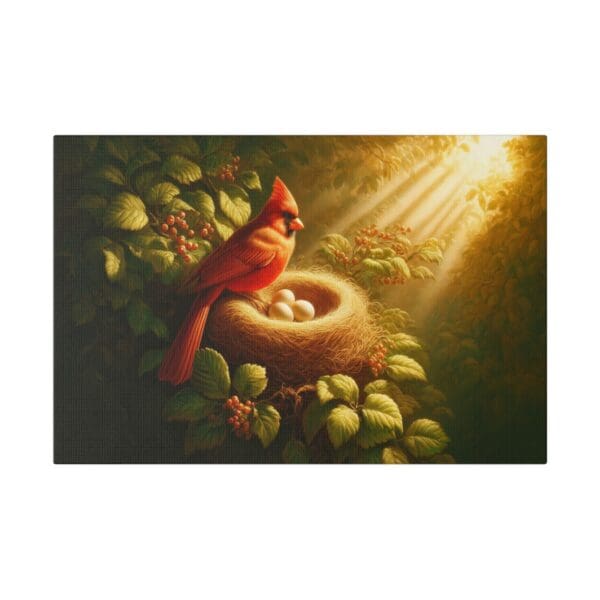 60703 - Cardinal Sun Nest - Canvas, Stretched Ready to Hang! - Image 4