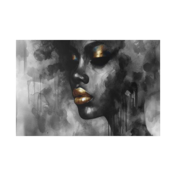 70435 - Lady Gold BW - Canvas, Stretched Ready to Hang! - Image 3