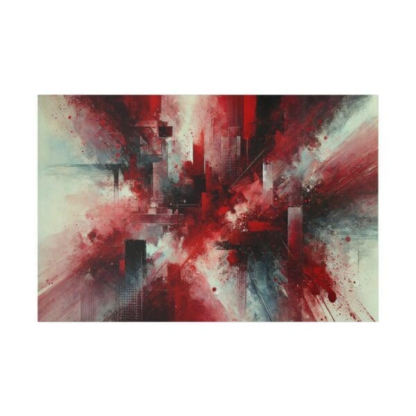 50933 - Red X Abstract - Canvas, Stretched Ready to Hang! - Image 2