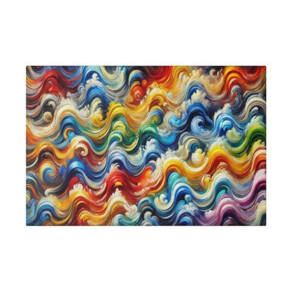 50963 - Colorful Mini Waves - Canvas, Stretched Ready to Hang! - Image 4