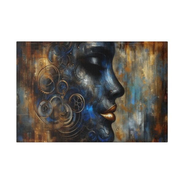 70429 - Mechanical Blue - Canvas, Stretched Ready to Hang! - Image 4