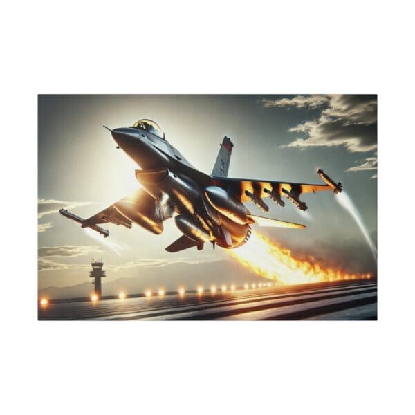 60925 - F-16 Takeoff - Canvas, Stretched Ready to Hang! - Image 5