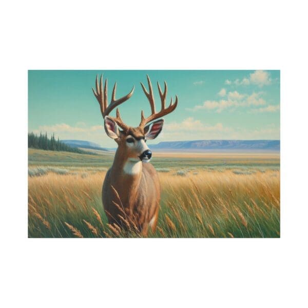 70504 - Deer Profile - Canvas, Stretched Ready to Hang! - Image 3