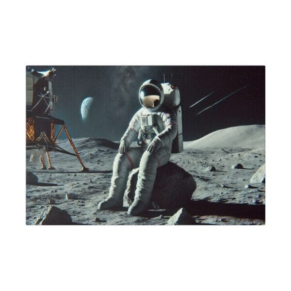 60808 - Man On The Moon II - Canvas, Stretched Ready to Hang! - Image 4