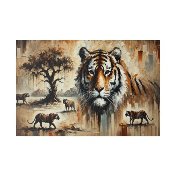 60105 - Tiger Time - Canvas, Stretched Ready to Hang. - Image 2
