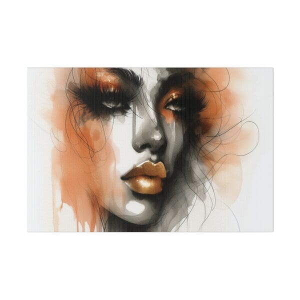 70410 - Watercolor Orange Beauty - Canvas, Stretched Ready to Hang! - Image 4