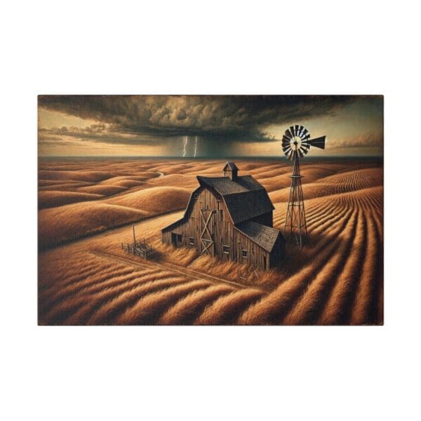 70006 - Old Barn Storm - Canvas, Stretched Ready to Hang! - Image 4