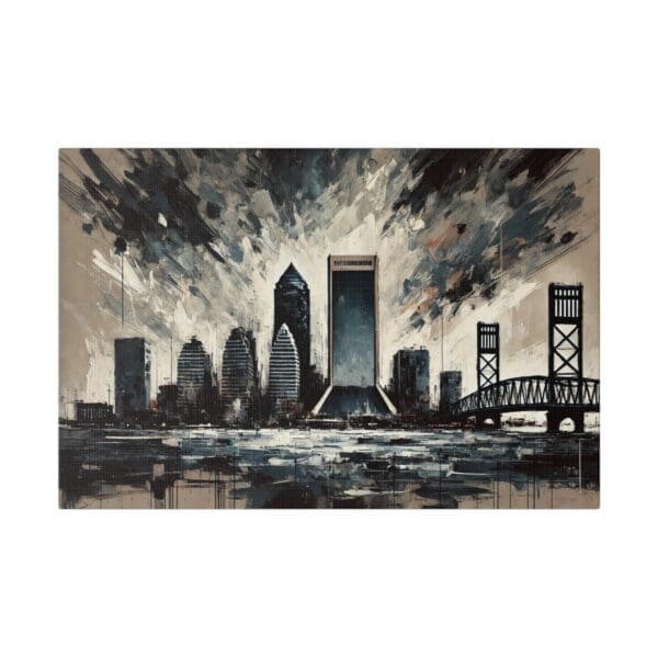 70207 - Jacksonville Abstract - Canvas, Stretched Ready to Hang! - Image 4