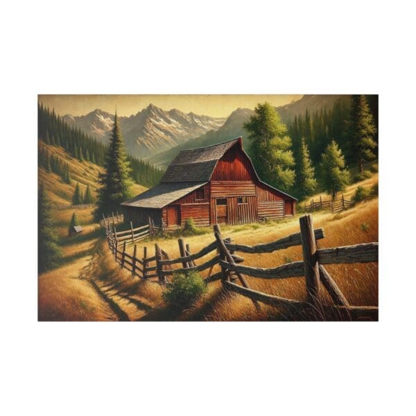 70002 - Red Barn II - Canvas, Stretched Ready to Hang! - Image 3