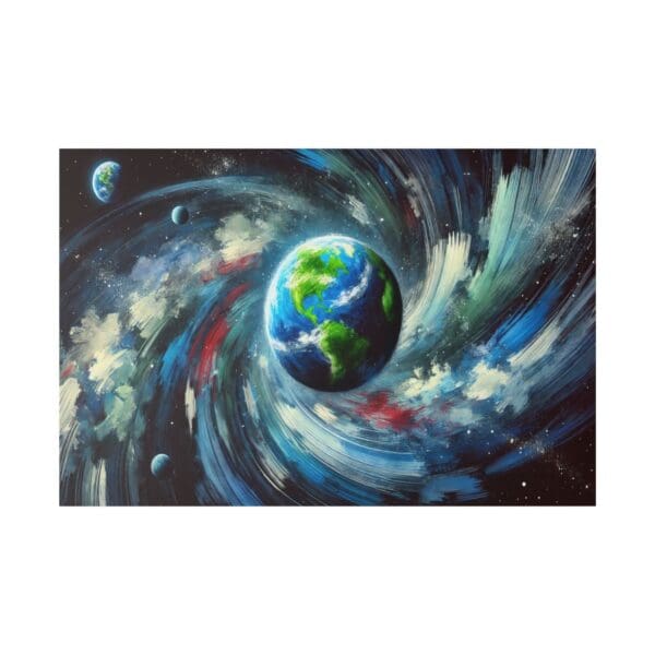 60801 - Earth Abstract II - Canvas, Stretched Ready to Hang! - Image 3