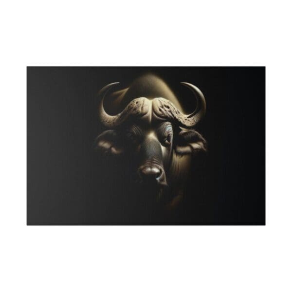 50015 - African Buffalo Portrait - Canvas, Stretched Ready to Hang. - Image 2