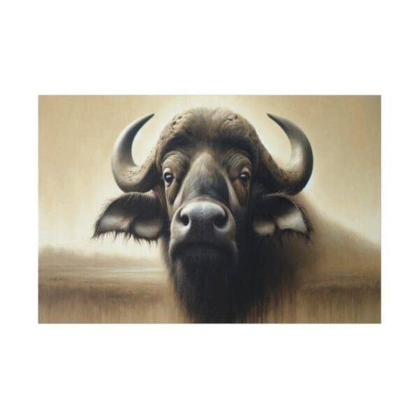 50016 - African Buffalo Portrait II - Canvas, Stretched Ready to Hang. - Image 2