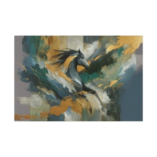 50901 - Abstract Horse - Canvas, Stretched Ready to Hang. - Image 2