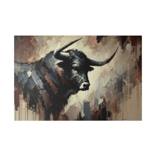 50101 - Longhorn Abstract II - Canvas, Stretched Ready to Hang. - Image 3