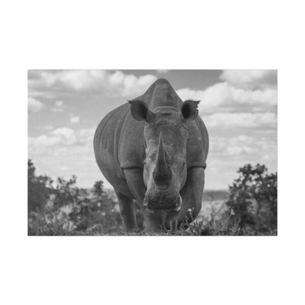 10105 - Rhino Up Close - Canvas, Stretched Ready to Hang. - Image 3