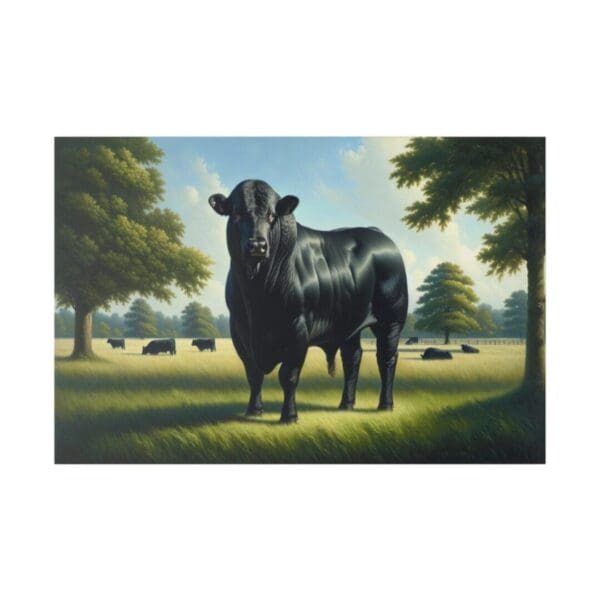 50133 - Angus Bull - Canvas, Stretched Ready to Hang. - Image 3