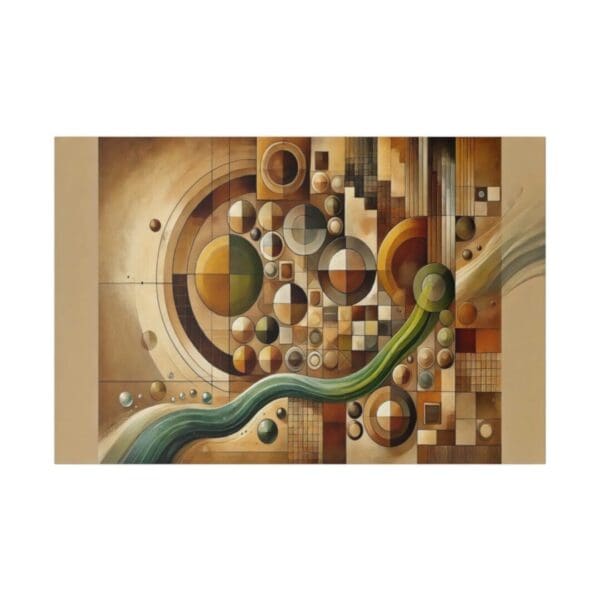50903 - Abstract Green River - Canvas, Stretched Ready to Hang. - Image 3