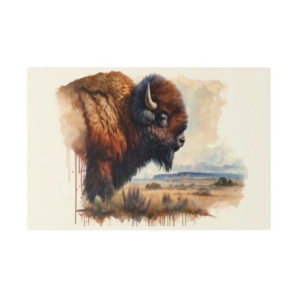 50003 - Buffalo Bison IV - Canvas, Stretched Ready to Hang. - Image 3