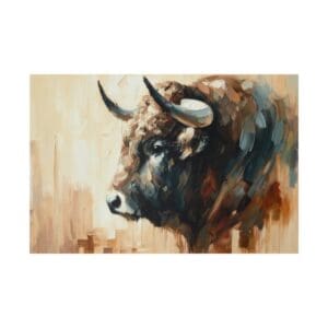 50116 - Bull Toro - Canvas, Stretched Ready to Hang.