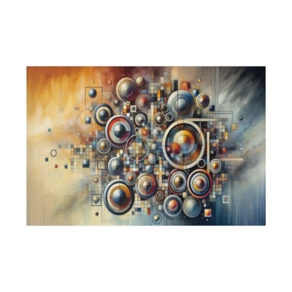 50907 - Abstract Circles II - Canvas, Stretched Ready to Hang.