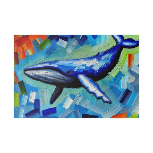 50801 - Blue Whale II - Canvas, Stretched Ready to Hang.