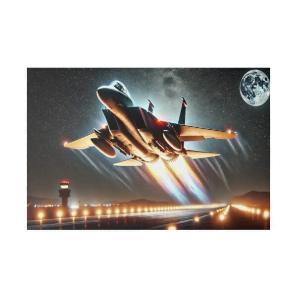 60923 - Moon Takeoff - Canvas, Stretched Ready to Hang! - Image 2