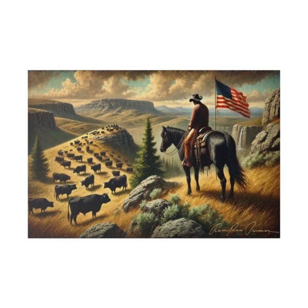 60516 - Watching The Herd IV - Canvas, Stretched Ready to Hang! - Image 2