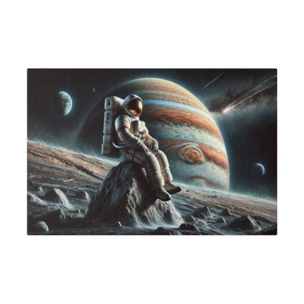 60815 - Moon Slope Man - Canvas, Stretched Ready to Hang! - Image 4