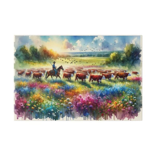 60559 - Watercolor Roundup - Canvas, Stretched Ready to Hang! - Image 4