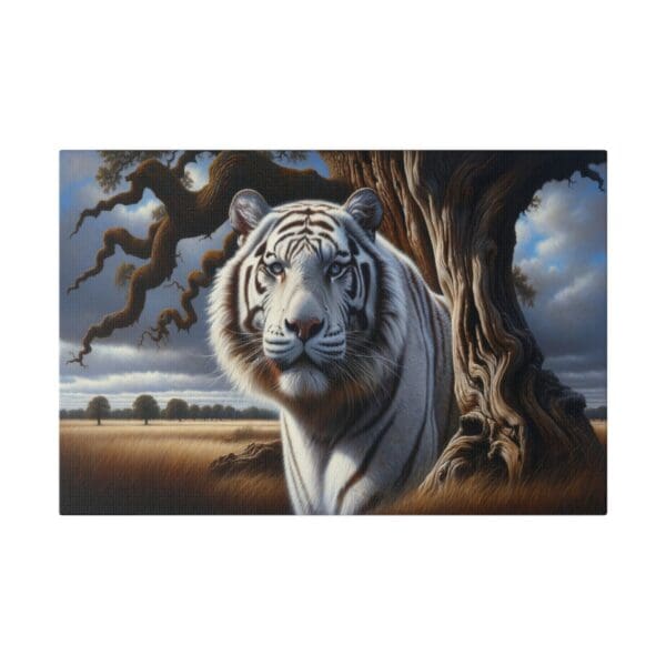 60109 - White Tiger Closeup - Canvas, Stretched Ready to Hang. - Image 4