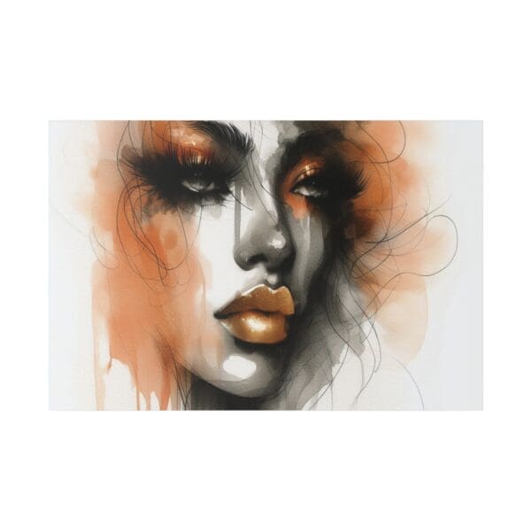 70410 - Watercolor Orange Beauty - Canvas, Stretched Ready to Hang! - Image 3