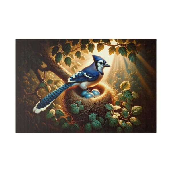 60702 - Blue Jay Sun Nest II - Canvas, Stretched Ready to Hang! - Image 5