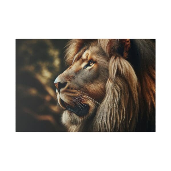 Close-up of a lion with a mane.