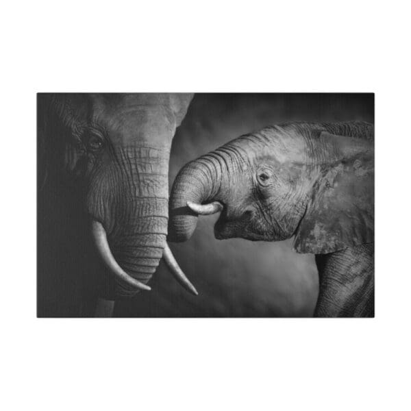 10330 - Elephant Mothers Love - Canvas, Stretched Ready to Hang. - Image 4