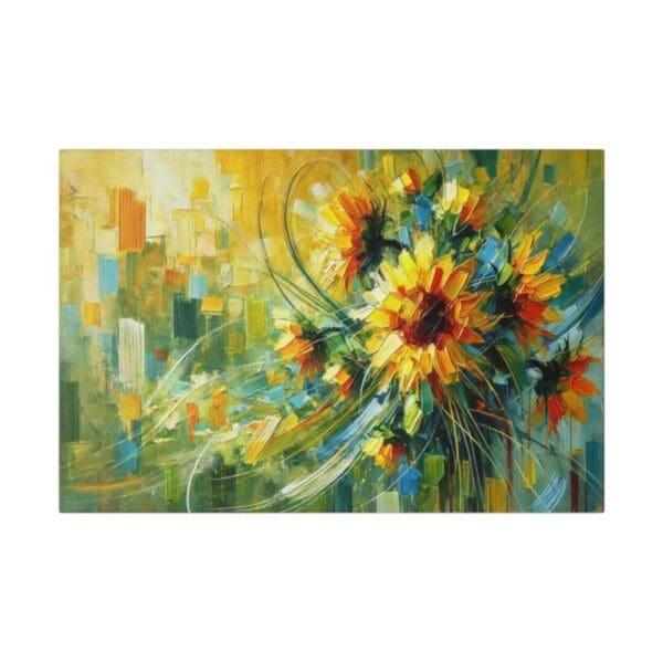 50300 - Sunflowers Abstract - Canvas, Stretched Ready to Hang. - Image 4