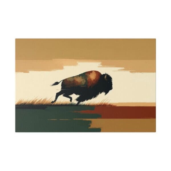 50017 - Buffalo Abstract - Canvas, Stretched Ready to Hang. - Image 4