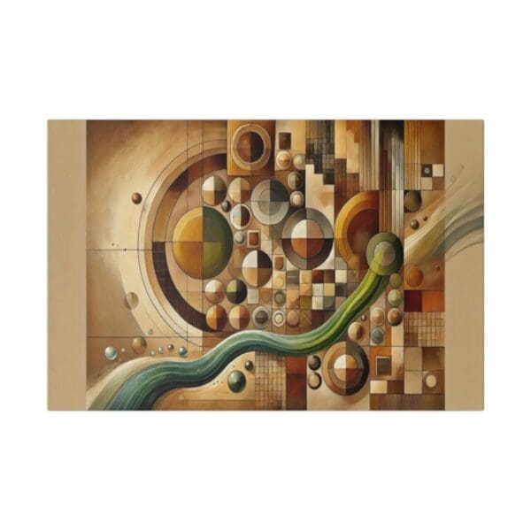50903 - Abstract Green River - Canvas, Stretched Ready to Hang. - Image 4