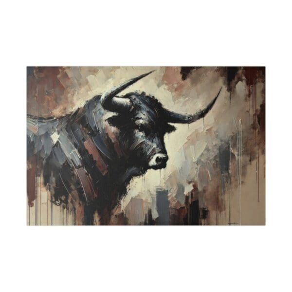 50101 - Longhorn Abstract II - Canvas, Stretched Ready to Hang. - Image 5