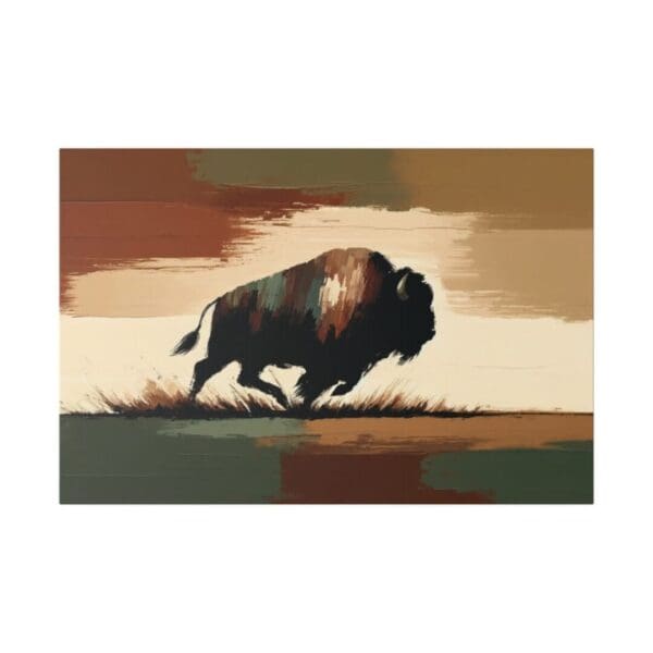 50018 - Buffalo Abstract II - Canvas, Stretched Ready to Hang. - Image 5