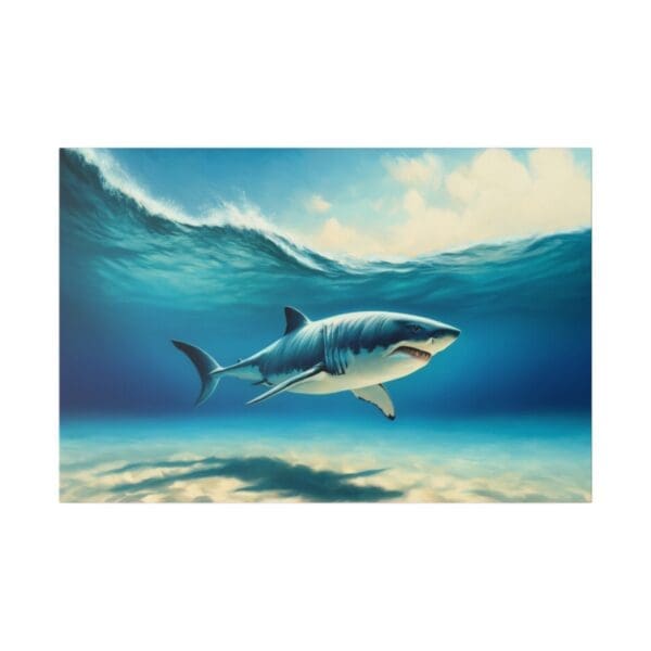 50802 - Shark Wave - Canvas, Stretched Ready to Hang. - Image 5