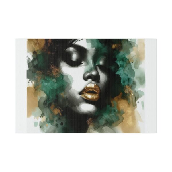 70411 - Watercolor Green Seduction - Canvas, Stretched Ready to Hang! - Image 4