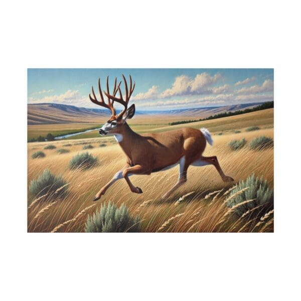70507 - Running Deer II - Canvas, Stretched Ready to Hang! - Image 3