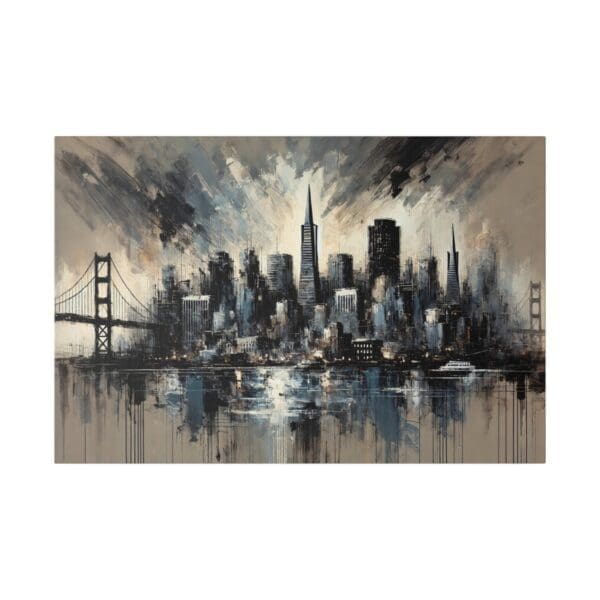 70213 - San Francisco Abstract - Canvas, Stretched Ready to Hang! - Image 5