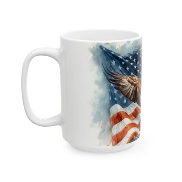 70314CC15W - 15oz Ceramic Mug, USA - Image 2