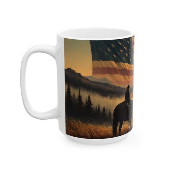 60523CC15W - 15oz Ceramic Mug, USA - Image 3