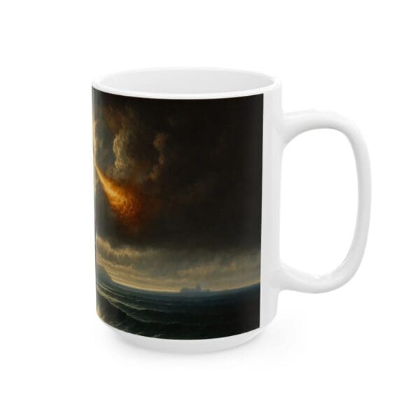70619CC15W - 15oz Ceramic Mug, Dragon Fire, Fantasy, Mythology - Image 2